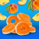 Peach Rings - 2 Pound Pack - Peach Gummy Candies - Sugar Coated Sweet & Sour Candy - Chewy Gummy Rings for Snacking, Sharing, Office Jars & Gift