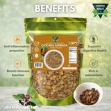 GREEN ROYALTY Cascara Sagrada Loose Tea Bark 4 oz (113g) | Rhamnus Purshiana | Wildcrafted Herbal Tea | Resealable Bag | 100% All Natural
