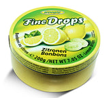Woogie, German Fine Drops Sanded Lemon Candy Tin 200gr (Zitronengeschmack) (5 pcs)