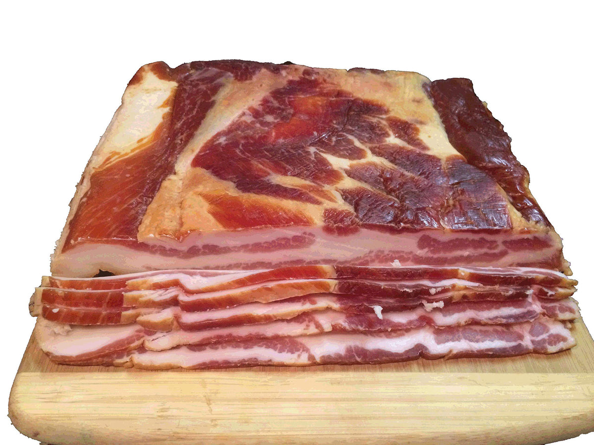 Julia's Southern Foods Old-Fashioned Country Cured and Smoked Applewood Slab Bacon 4 to 5 Lbs and 10oz Drop Biscuit Mix
