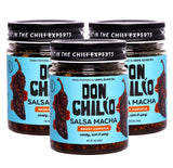 Don Chilio Smoky Salsa Macha Chili Oil, 5 oz., 3 Pack - Guajillo & Chipotle - Delicious Mexican Chili Oil in 100% Olive Oil, Keto-Friendly