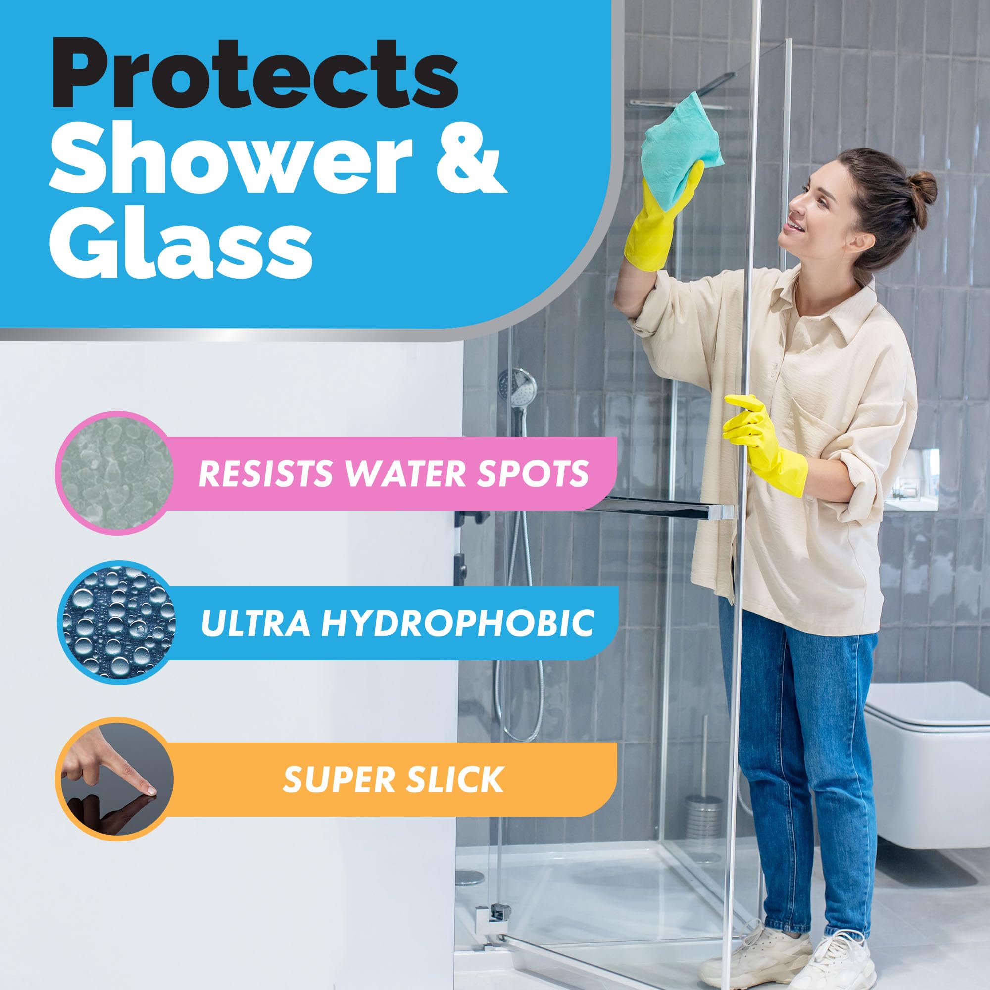 [12 Oz] Home Ceramic Coating Spray Kit - Shine, Seal & Protect Kitchen & Bath Surfaces - High Shine - Repels Stains & Grime Effortlessly - Use on