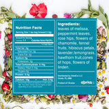 Aprika Life Sleep Tea for Bedtime Relaxation & Stress Relief - Natural Caffeine-Free Herbal Nighttime Tea with Chamomile, Lavender, Mint & Hibiscus