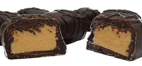 Philadelphia Candies Dark Chocolate Peanut Butter Truffles Net Wt 1 lb