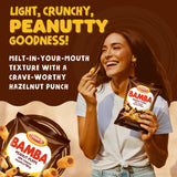 Osem Bamba Peanut Butter Puffs with Creamy Hazelnut Filling - Kosher Crunchy PB Snack with Chocolate Center, Oven Baked Treat with a Crunch - 2.1 oz
