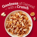 Oatmeal Crisp Heart Healthy Cereal, High Fiber Cereal Made with Whole Grain, 19.7 oz