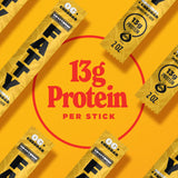 FATTY Meat Sticks, High Protein, Made with Grass Fed Beef, Pork Raised Without Antibiotics, 13g Protein Per Stick, Original Cheddar, 2 oz. (Pack