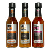 Hell Fire Detroit Hot Box #2 Gift Box (Extra Hot), Crafted with Fresh, Fire-Roasted Habanero, Ghost, Scorpion, and Reaper Chile Peppers, All-Natural