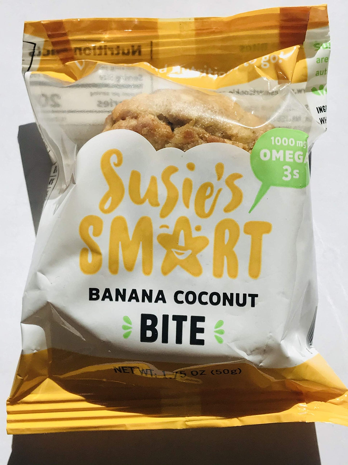 Susie's Smart Breakfast Cookie Susie's Smart Bite, Banana Coconut, 1.75 Oz (Pack Of 21)
