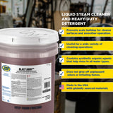 Zep Blast Away Liquid Steam Cleaner and Heavy-Duty Detergent - 5 Gallon (Each) 37935