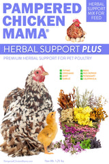 Pampered Chicken Mama Herbal Support Plus Poultry Treat for Overall Health | Mix with Layer Feed, Chick Starter, Chicken Scratch (5 Pounds)