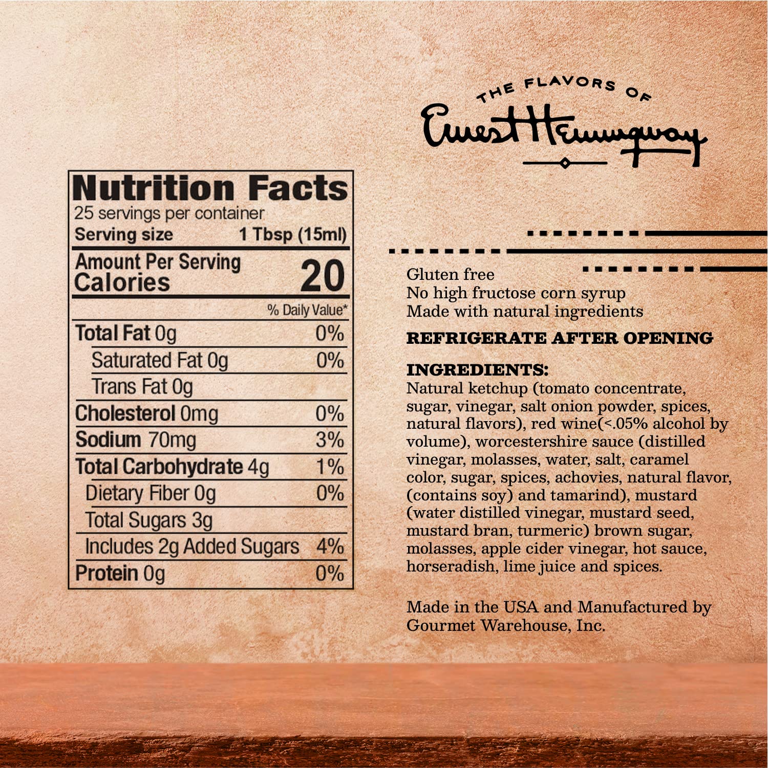 The Flavors Of Ernest Hemingway The Matador Steak Sauce | Small Batch All Natural Ingredients | Gluten Free, No MSG, No HFCS 12.7 Ounces (Pack of 1)