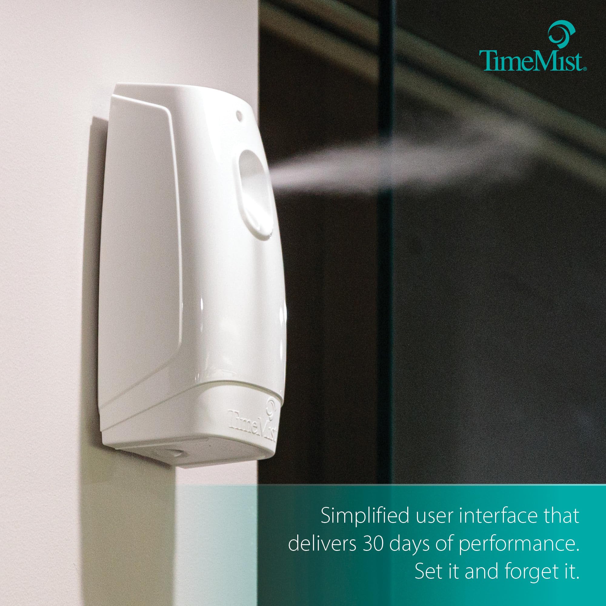 TimeMist Classic Metered Aerosol Fragrance Dispenser 1047717 (1 Unit) Great for Bathroom, Locker Room, Breakroom and Washroom