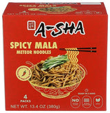 A-Sha Galaxy Noodles with Spicy Sauce 4pk, 13.4 OZ