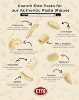 Etto Pasta- Organic Conchiglie Pasta- Single Ingredient- Non-GMO Pasta- Vegan, Vegetarian, Organic Pasta. Protein-rich, All Natural- Durum Wheat