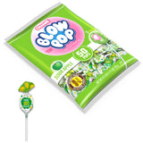 Charms Blow Pop Single Flavor Bag - Sour Apple Flavored Lollipops with a Bubble Gum Center - Individually Wrapped Hard Candy - Green Candy - Peanut