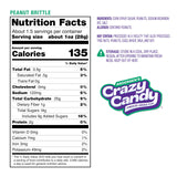 Freeze Dried Peanut Brittle, Crazy Candy Peanut Brittle - Light Airy Texture Buttery Candy