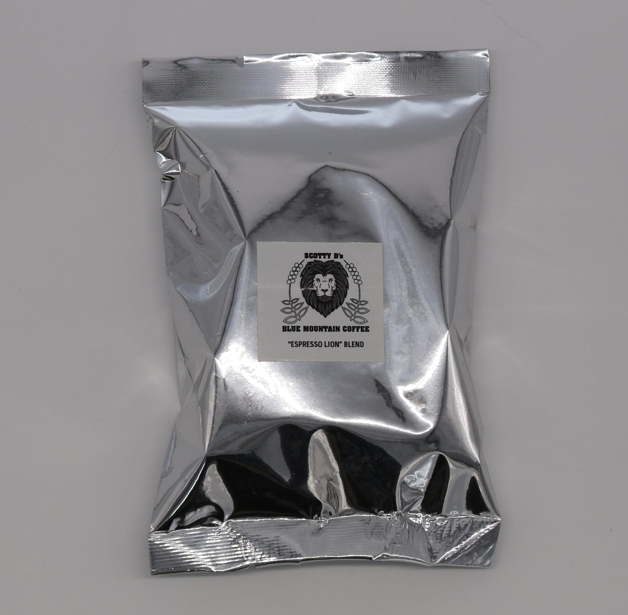 Scotty D's Jamaican Coffee "Espresso Lion" Blend- Blue Mountain Espresso Blend (French Roast)(Dark Roast) 3 oz. (Ground Coffee)