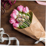 ARTIBETTER 100Pcs Chocolate Ball Wrapping Kit Chocolate Bouquet Holders with Sticks for Valentine Day Weddings and Celebrations DIY Candy Bouquet