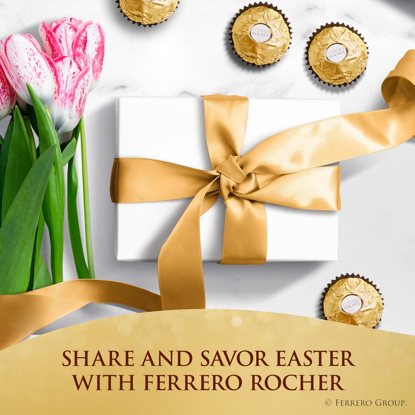 Ferrero Rocher, 13 Count, Premium Gourmet Milk Chocolate Hazelnut, Individually Wrapped Candy for Gifting in a Bunny-Shaped Box, Great Easter Gift