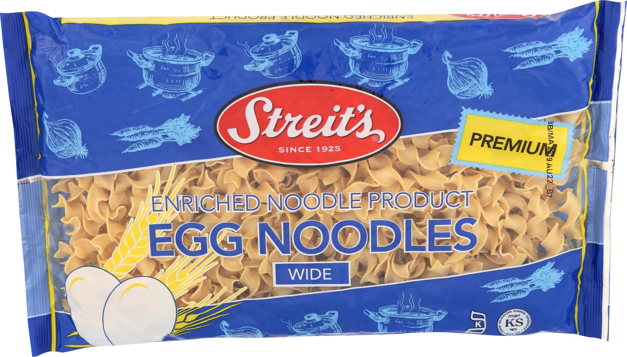 Streits Broad Egg Noodle, 12 OZ