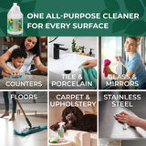 PathoPure Natural All-Purpose Cleaner Concentrate - Unscented, Non-Toxic for Cleaning Kitchen, Bathroom, Glass, Floor, Carpet & Upholstery Stains - 1