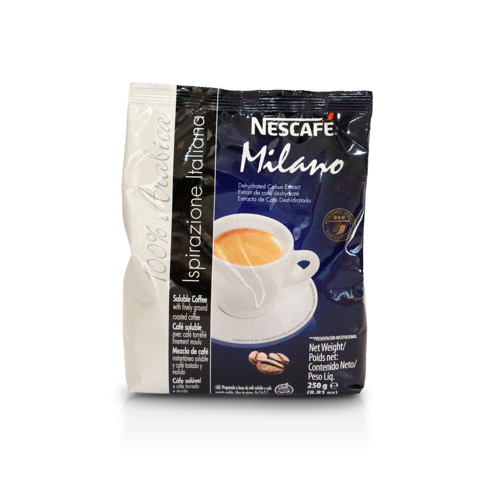 Nescafe Coffee Nescafe Milano Soluble Espresso Roast Coffee, Espresso Roast, 8.81 Ounce