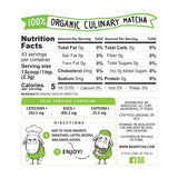 Baahtcha - USDA Organic Matcha Green Tea Powder - Premium Culinary Grade Natural Caffeine Energy Booster, Antioxidant, Kosher, Keto Friendly, Vegan