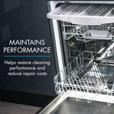 Glisten Dishwasher Magic Machine Cleaner and Disinfectant 2-Pack and Washer Magic Washing Machine Cleaner
