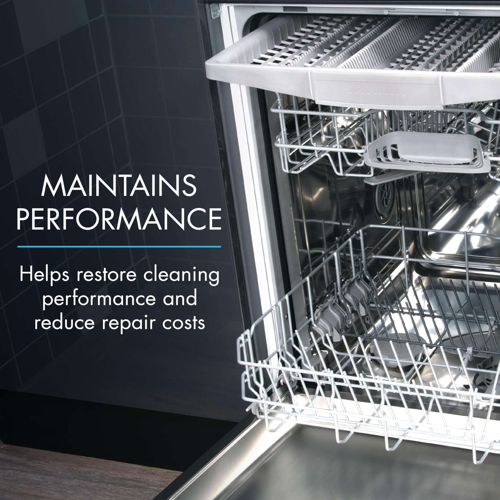 Glisten Dishwasher Magic Machine Cleaner and Disinfectant 2-Pack and Washer Magic Washing Machine Cleaner