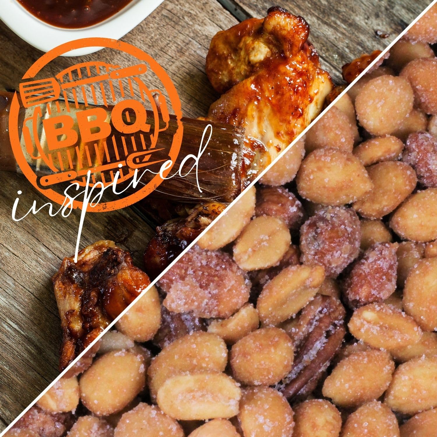 BBQ Honey Roasted Mixed Nuts by It's Delish, 12 Oz Bulk Bag | Gourmet Mixed Nuts in Honey Sugar Coating, Sweet & Heart Healthy Salted Nut, Kids Snack