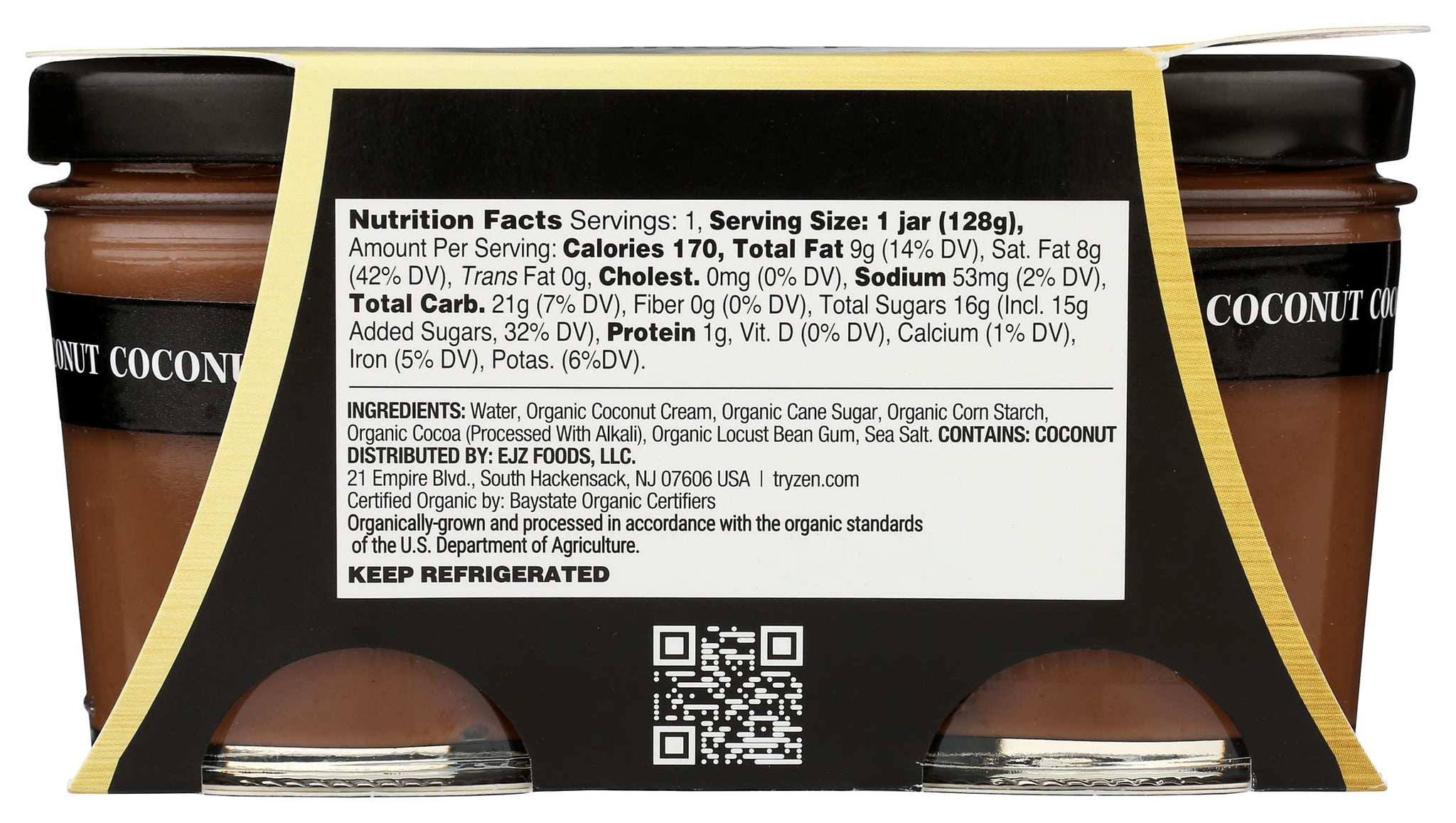 Zen Organic Chocolate Coconut Pudding, 9 OZ