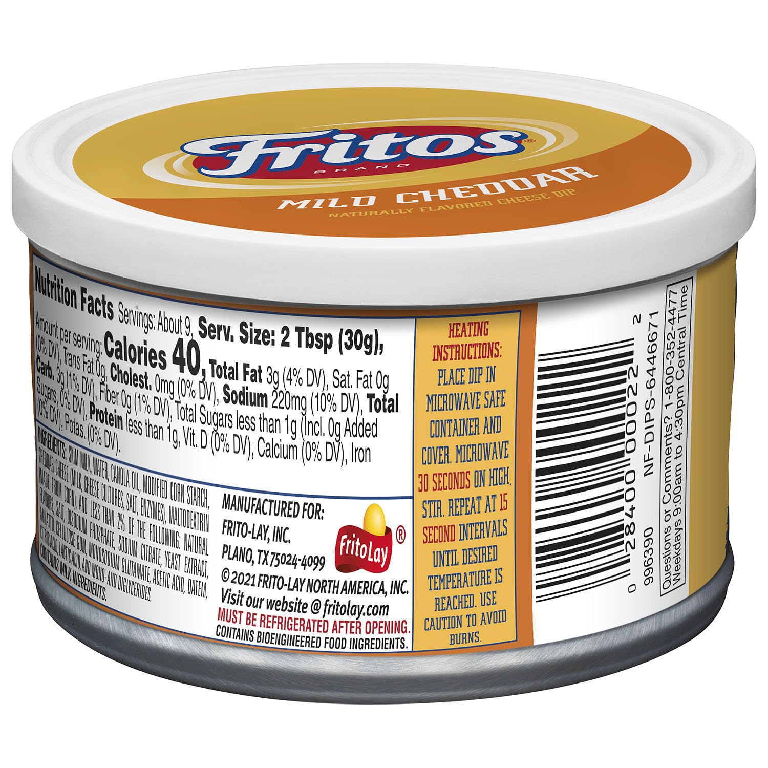 Fritos Mild Cheddar Cheese Dip, 9 Ounce