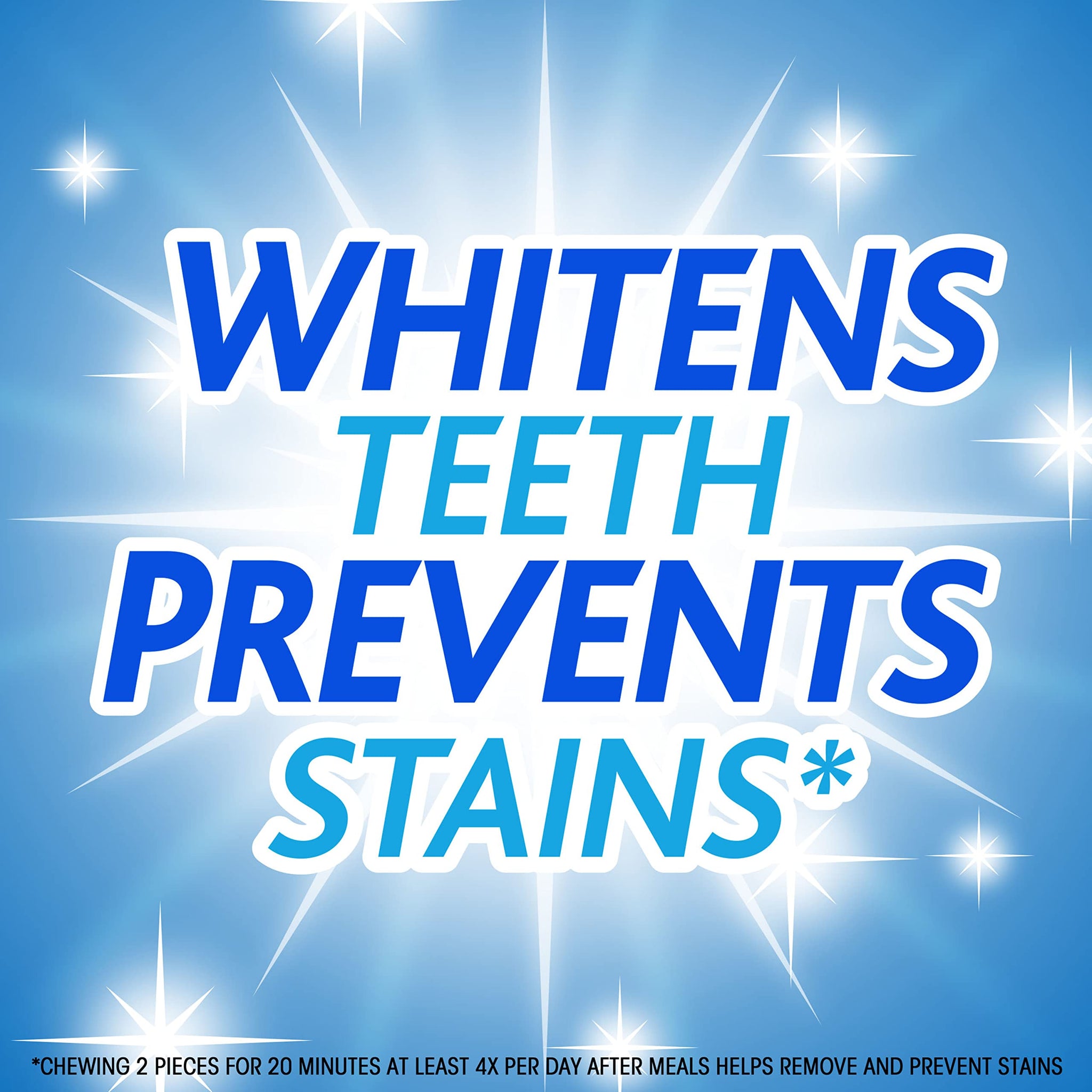 Trident White Sugar Free Gum, Peppermint, 180 Count (Pack of 2)