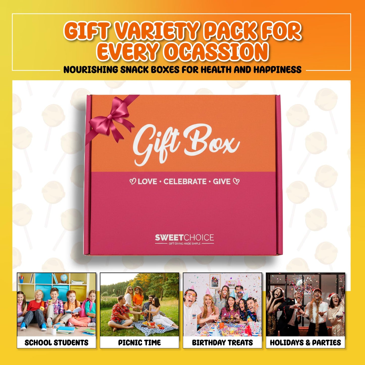 Snack Box Variety Pack (40 Count) - Chips, Cookies and Bars - Care Package for College Students, Finals Week, Office Snacks, Birthdays and Travel