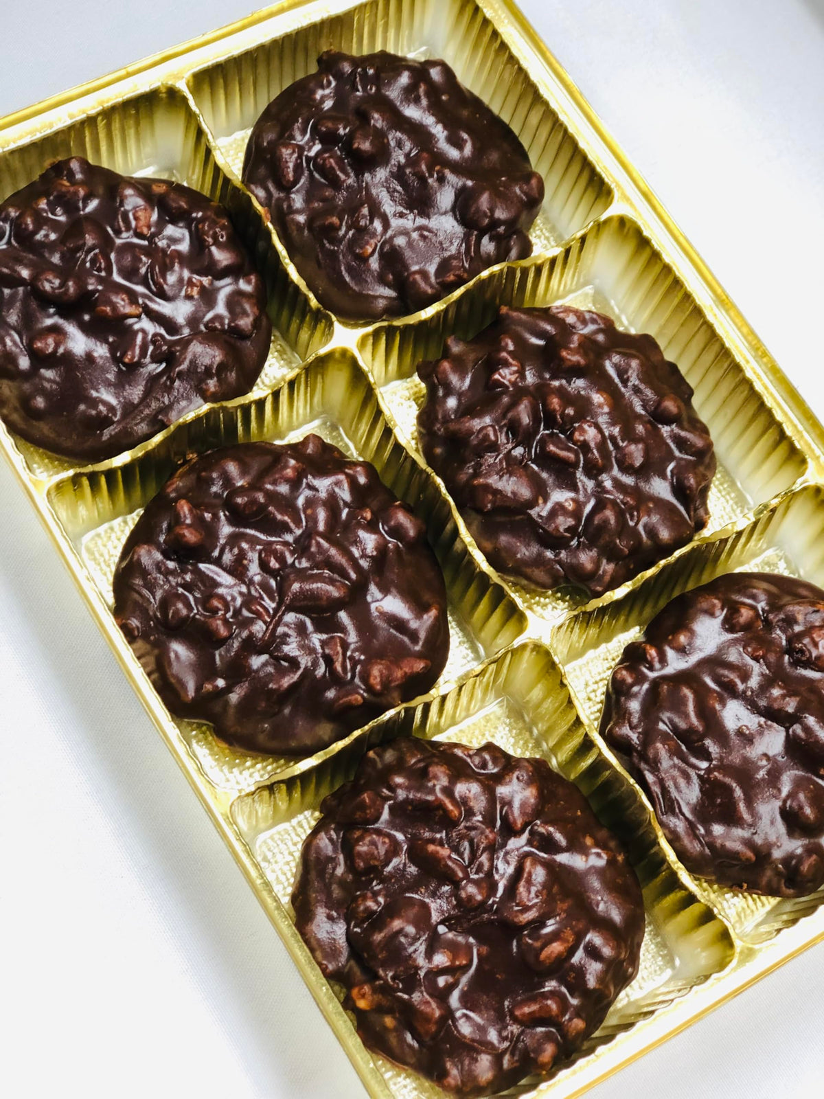 Chocolate Pecan Pralines (6 Count) | Charleston Chocolate Pralines | Southern Chocolate Pecan Candy