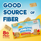ChocZero Cranberry Orange Breakfast Biscuits, Sugar Free Breakfast Cookies, Gluten Free, No Sugar Alcohols, Keto, High Fiber, 30 Cookies