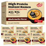 HealSpot High Protein Instant Ramen, 6 Pack Non Fried Ramen Broth, 32g Plant Based Protein, Low Fat, Low Carb, Non GMO, Keto Friendly Plant Based