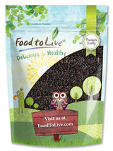 Food to Live Black Rice, 1 Pound Medium-Grain Rice, Kosher, Vegan, Bulk. Nutty, and Sweet Flavor. Rich in Antioxidants and Dietary Fiber. Great for Stir-Fries, Salads, and Pudding