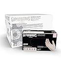 GLOVEWORKS Ivory Latex Industrial Disposable Gloves 4 Mil, Medium 1000