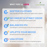 LAUNDRYNATURAL Laundry Detergent Sheets - Premium Wash & Enzymatic - Eliminate Sweat Odors - Hypoallergenic - Fresh Scent (102 loads) 51 Laundry
