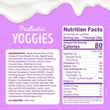 Nature's Garden Probiotic Mixed Berry Yoggies, 21oz (30 x 0.7oz) - Yogurt Covered Fruit Snack, High Fiber, Real Fruit Pieces, Fruit Snack Packs