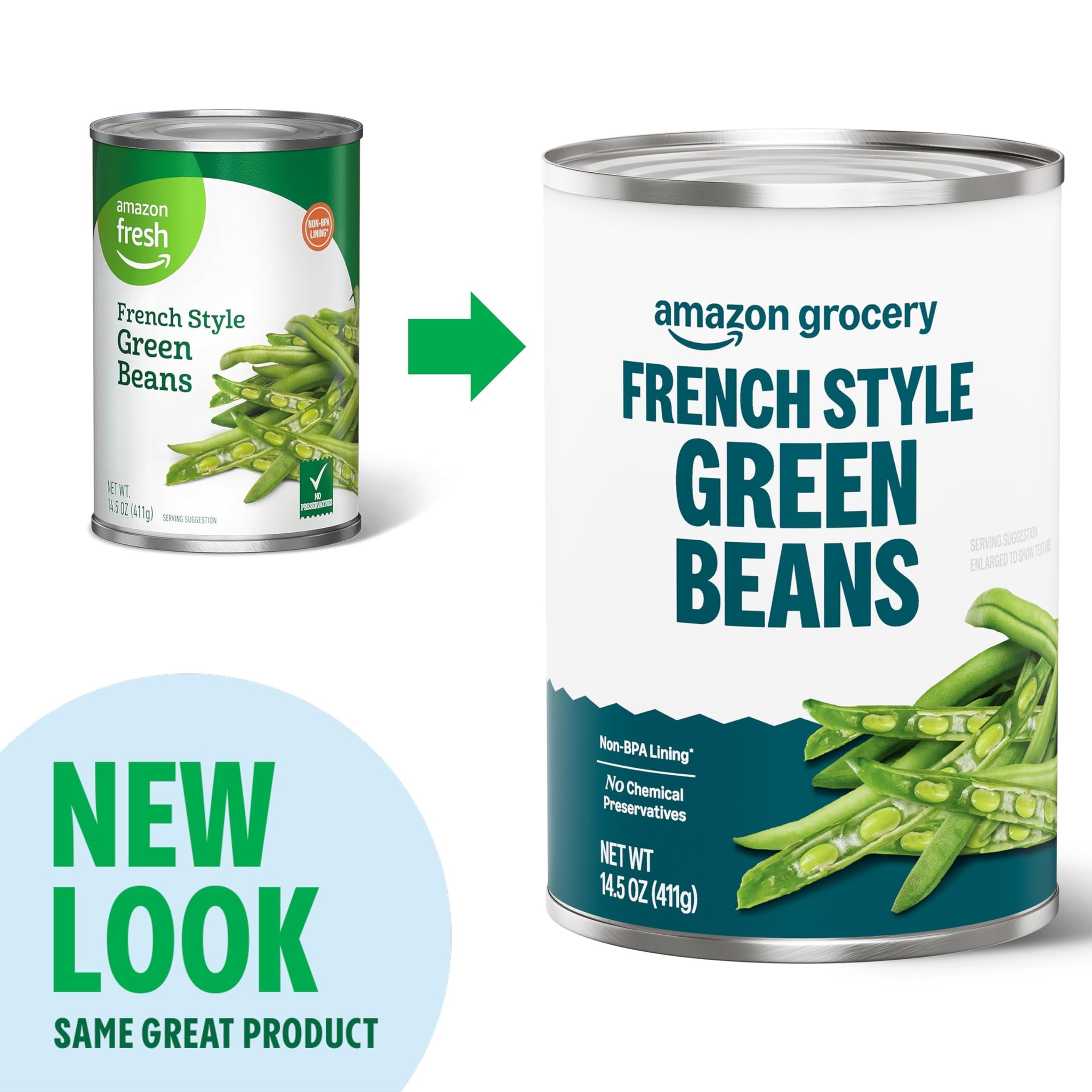 Amazon Grocery, French Style Green Beans, 14.5 Oz