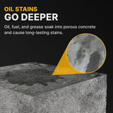 CAF Outdoor Cleaning EXIMO Waterless Concrete Cleaner, Oil Stain Remover for Driveway, Garage Floor, Basement & Walkway Surfaces, Natural Concrete
