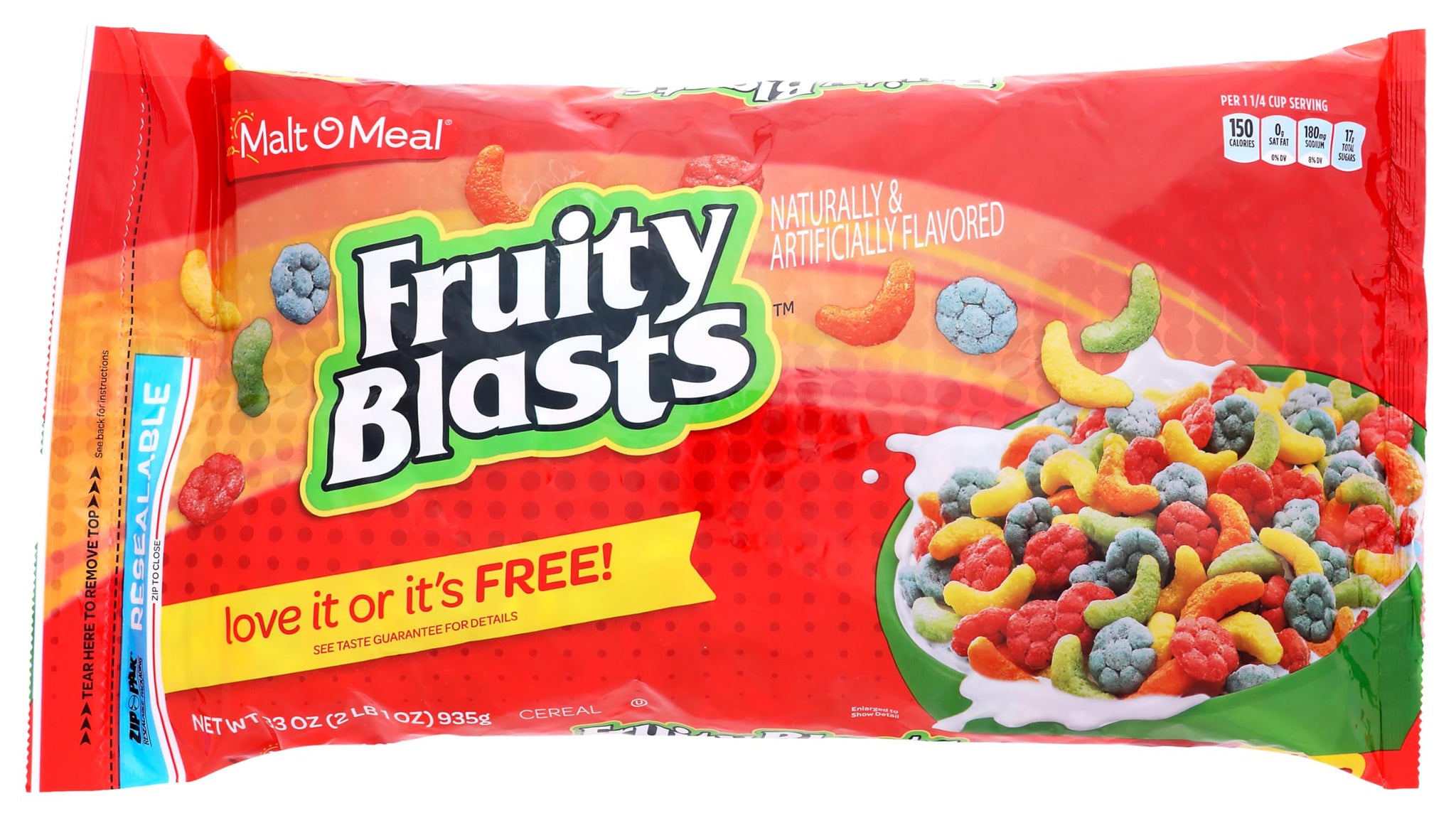 Malt-O-Meal, Cereal Fruity Blasts Super Size, 33 Ounce