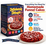 Carnival Food Funnel Cake Mix- Includes 2lb Funnel Cake Mix - Makes Up to 24 Funnel Cakes - Funnel Cake Maker - Mix For Funnel Cake for Easy Frying and Perfect Results