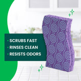 Scotch-Brite Scrub Dots Non-Scratch Scrub Sponge, Rinses Clean, for Washing Dishes and Cleaning Kitchen, 3 Scrub Sponges