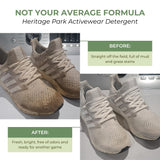 Athletic Sport Active wear Laundry Detergent | 4x Powerful Plant-Based Formula with Cleaning Enzymes for Sport Wash | Fragrance Free Natural Odor