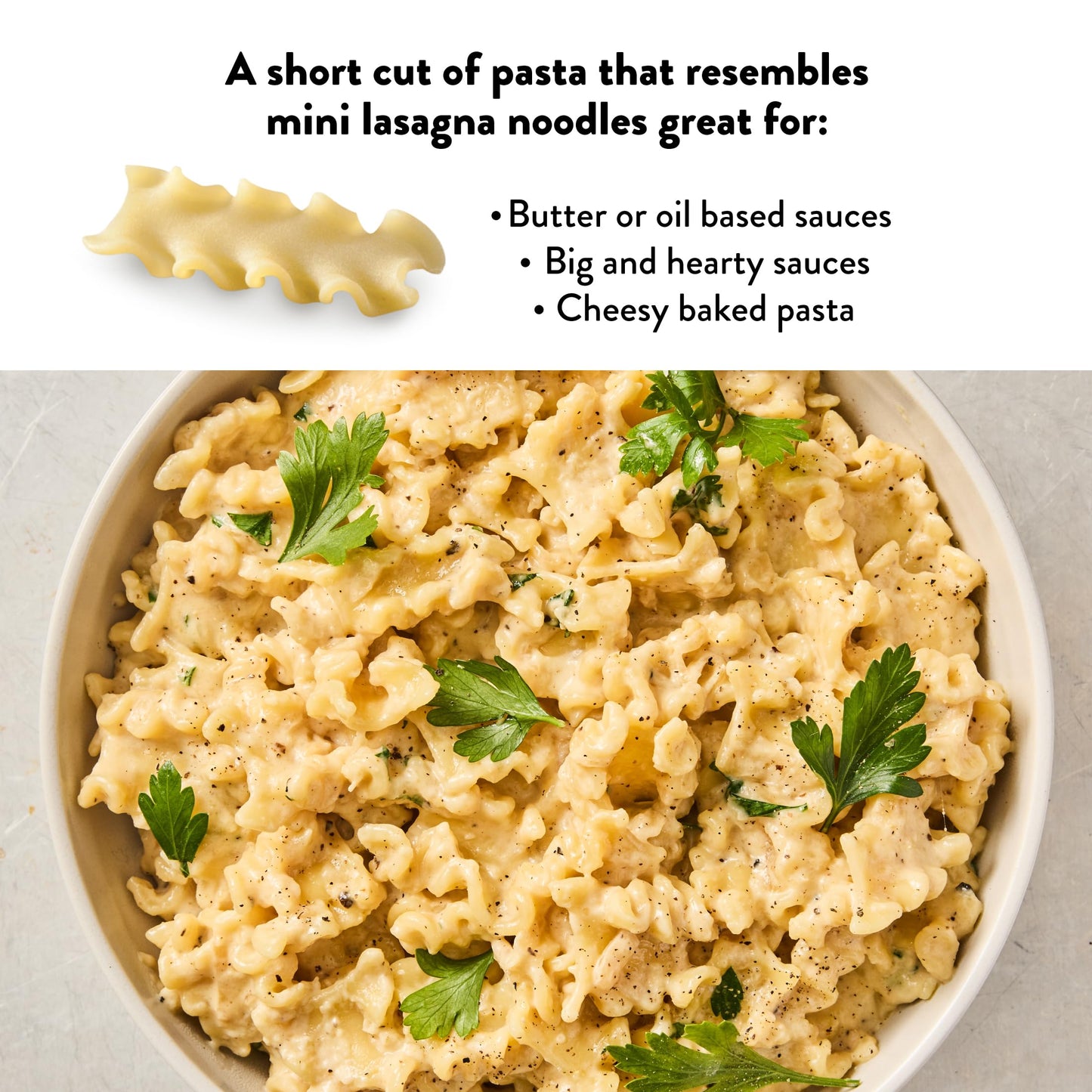 DeLallo Mafaldini Pasta, Mini Lasagna Noodles, Short Ruffle Shape, Vegan, Kosher, Non-GMO, Made in Italy with 100% Durum Wheat Semolina, Bronze Cut