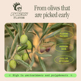 Graza Drizzle Extra Virgin Olive Oil, Finishing Oil - High Polyphenol Early Harvest EVOO Finishing Oil in a Squeeze Bottle - Single Farm Olives from